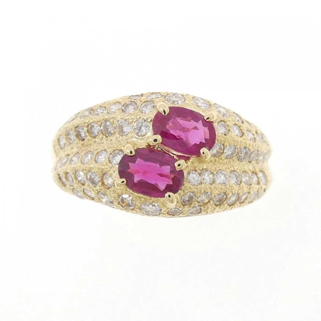 18K YELLOW GOLD RUBY RING - 2