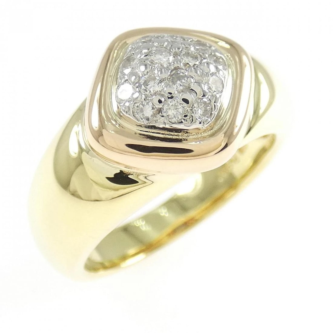 K18YG/PT900/K18PG DIAMOND RING: K18YG/PT900/K18PG Diamond Ring Brand: Unbranded Type/Style: Diamond Ring Material: 18K Yellow Gold18k Pink Gold Platinum900, Main Stone/Creation Natural Color: Pink Gold Yellow GoldPlatinum Size: US 5
