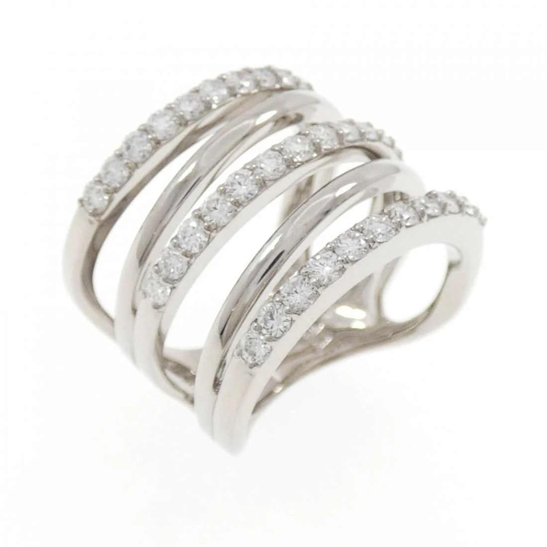 K18WG DIAMOND RING: K18WG Diamond Ring Brand: Unbranded Type/Style: Diamond Ring Material: 18k White Gold, Main Stone/Creation Natural Color: White Gold Size: US 6 1/2 Accessories: None Accessories Notice: Wh