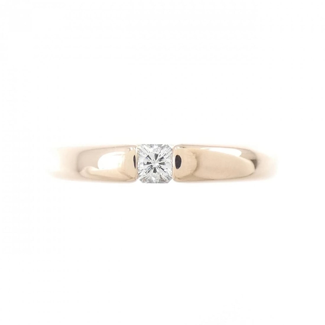K18PG SOLITAIRE DIAMOND RING - 2