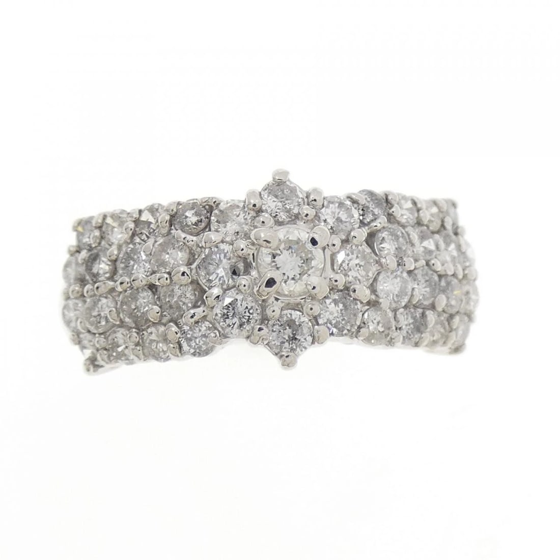 PT900 PAVE DIAMOND RING - 2