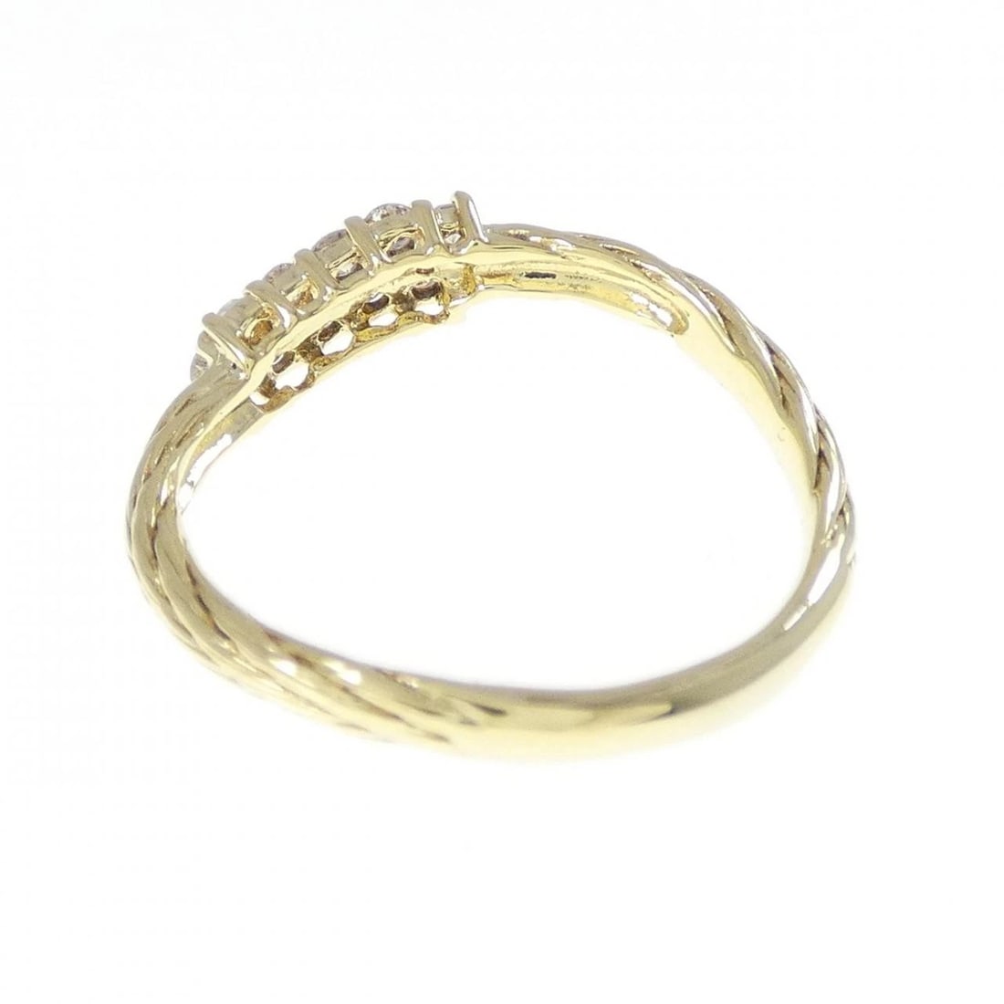 K18YG DIAMOND RING - 3