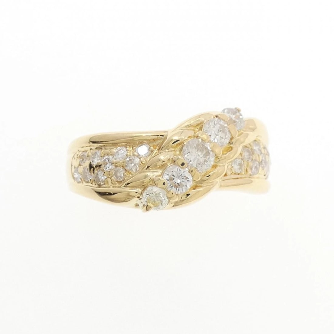 K18YG DIAMOND RING - 2