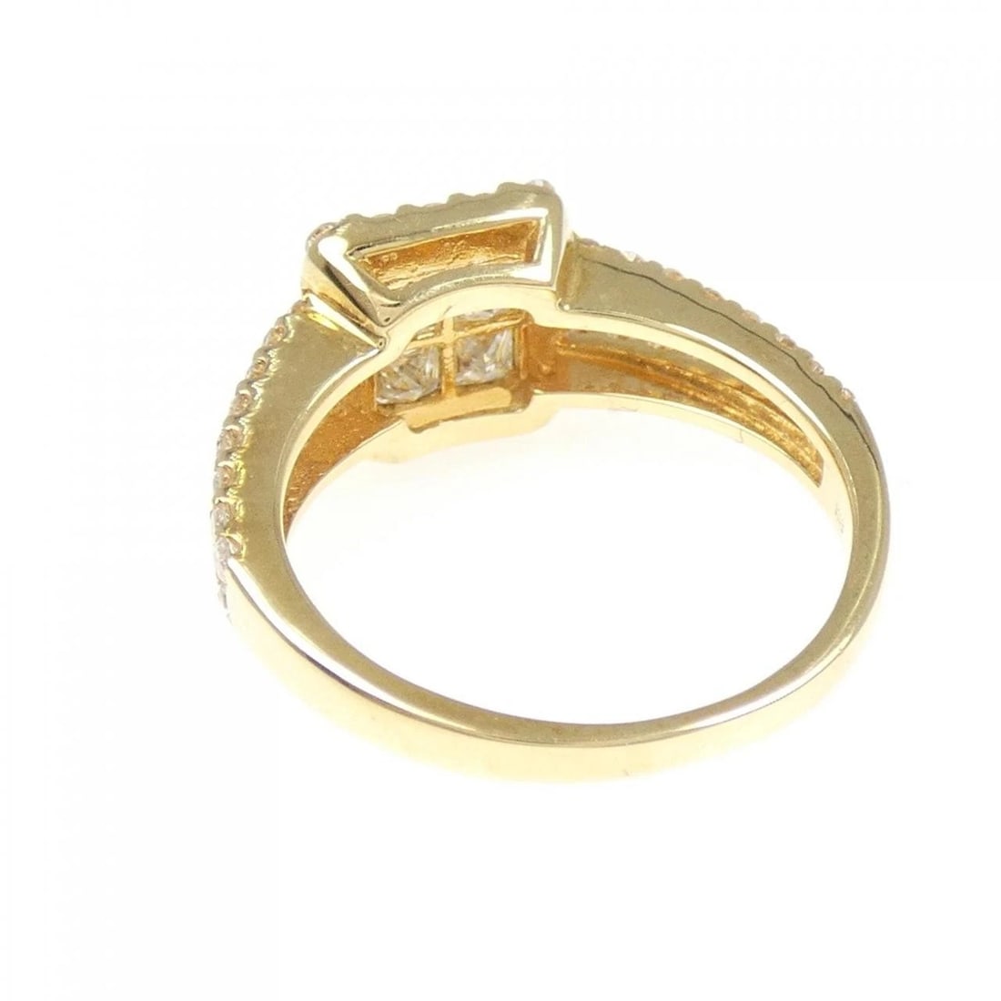 K18YG DIAMOND RING - 3