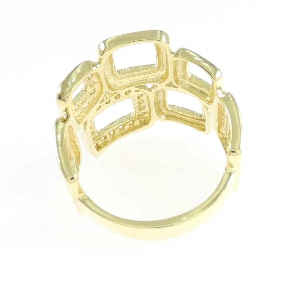 K18YG DIAMOND RING - 3