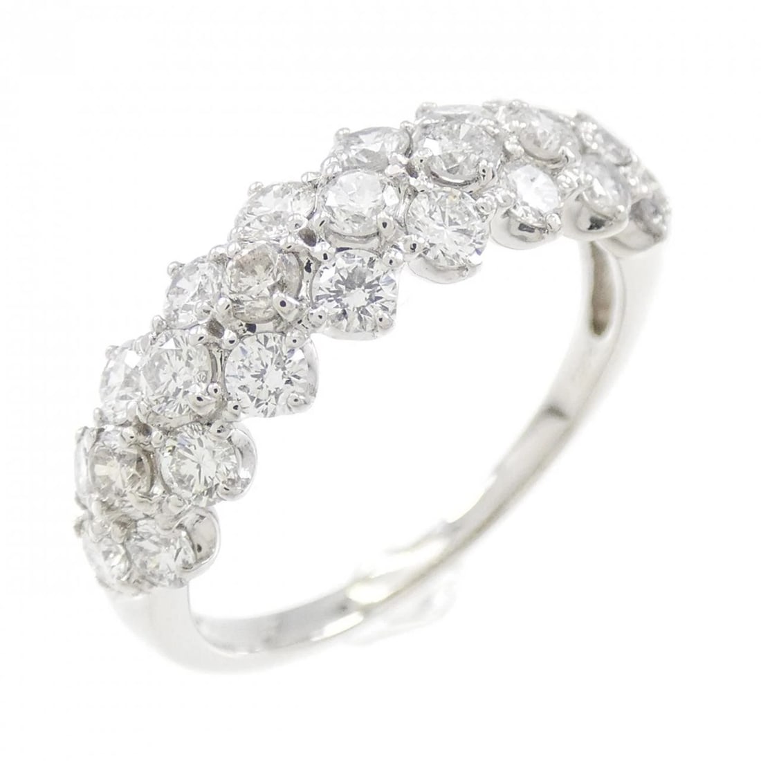 PT DIAMOND RING: PT Diamond Ring Brand: Unbranded Type/Style: Diamond ring Material: Platinum, Main Stone/Creation Natural Color: Platinum Size: US 5 3/4 Accessories: None Accessories Notice: When purchasing