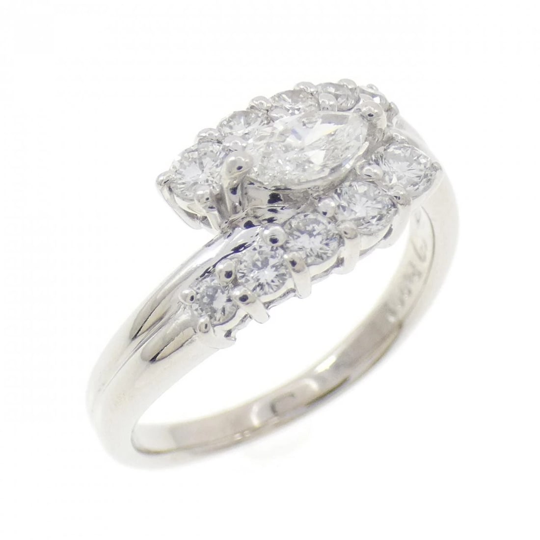 PT900 DIAMOND RING: PT900 Diamond Ring Brand: Unbranded Type/Style: Diamond Ring Material: Platinum900, Main Stone/Creation Natural Color: Platinum Size: US 6 1/4 Accessories: None Accessories Notice: When purchasing