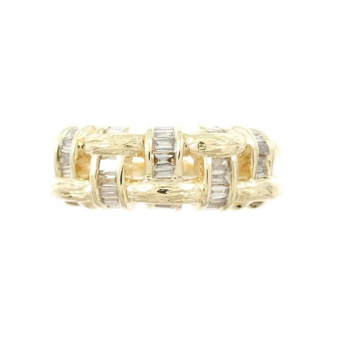 K18YG DIAMOND RING - 2