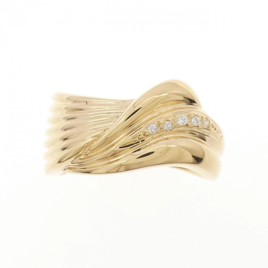 K18YG DIAMOND RING - 2