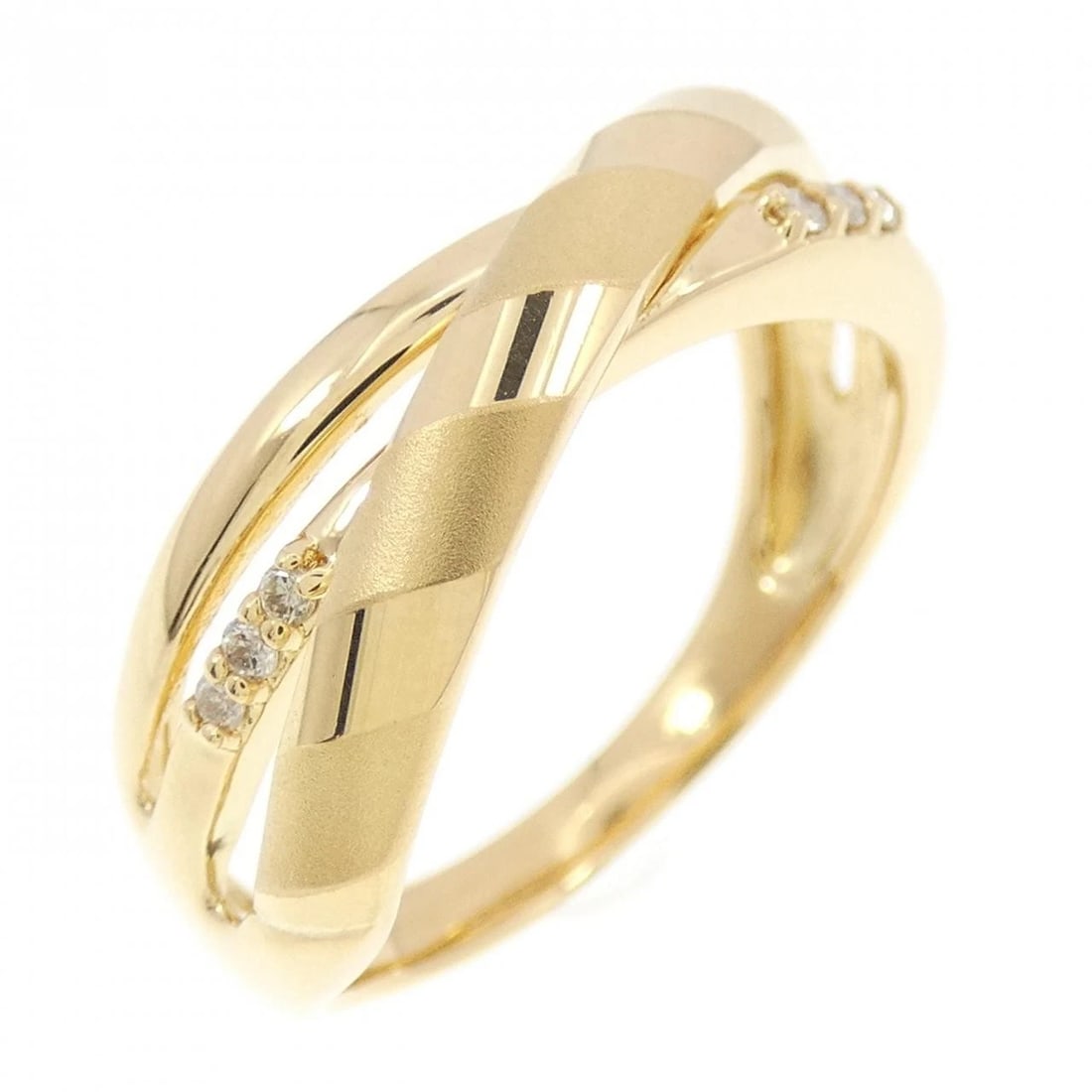 K18YG DIAMOND RING: K18YG Diamond Ring Brand: Unbranded Type/Style: Diamond Ring Material: 18K Yellow Gold, Main Stone/Creation Natural Color: Yellow Gold Size: US 7 1/4 Accessories: None Accessories Notice: When