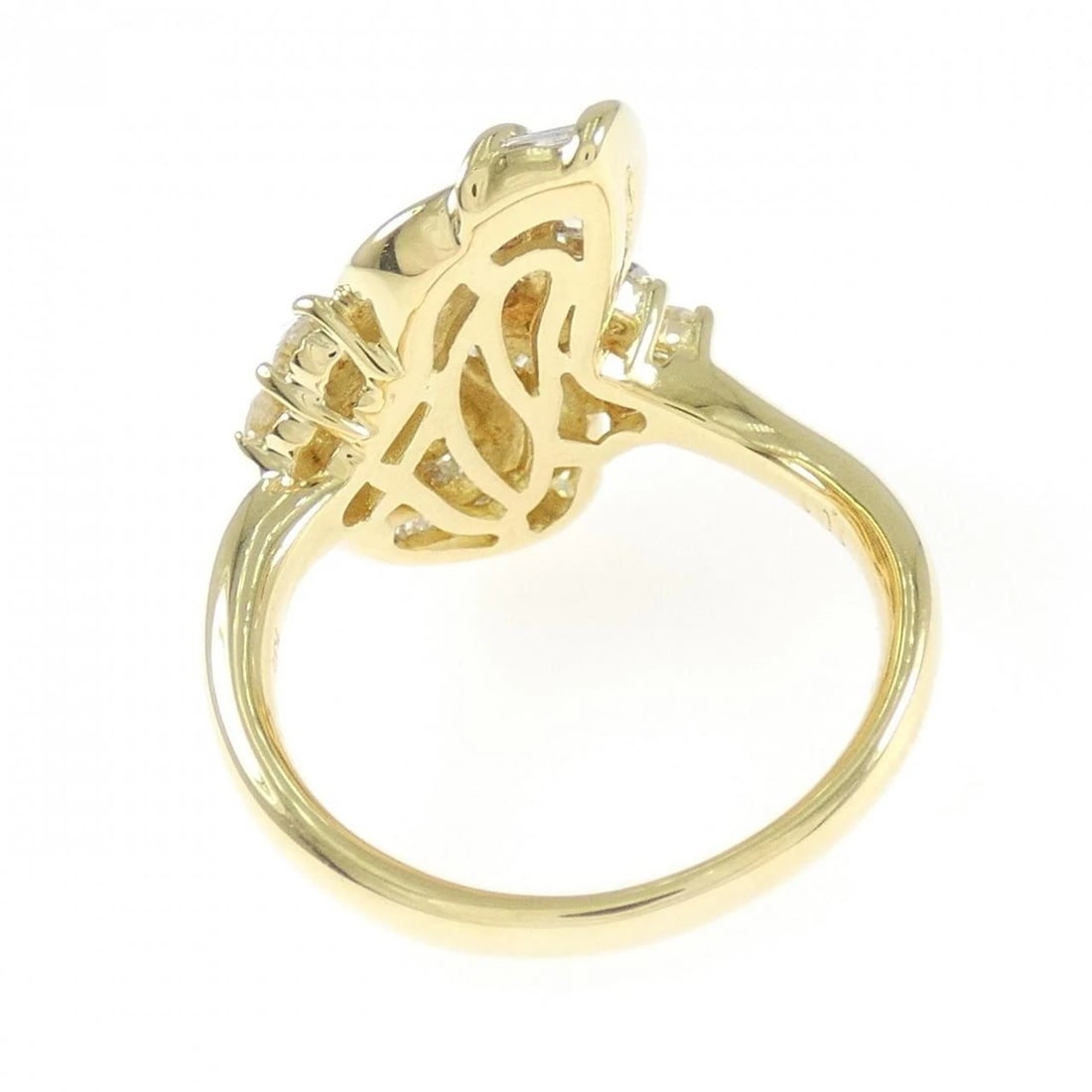 K18YG DIAMOND RING - 3