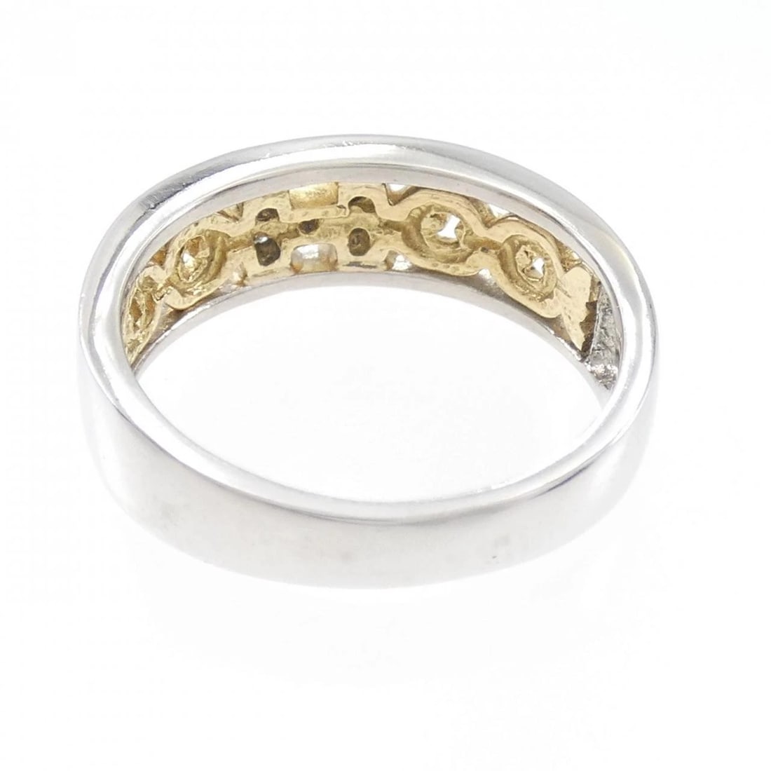 K18YG/PT DIAMOND RING - 3