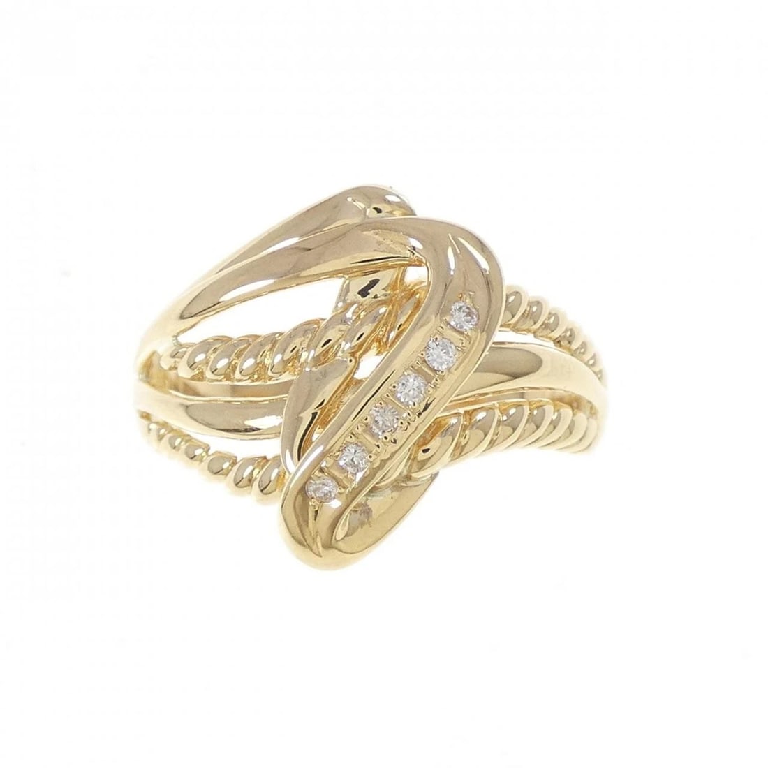 K18YG DIAMOND RING - 2