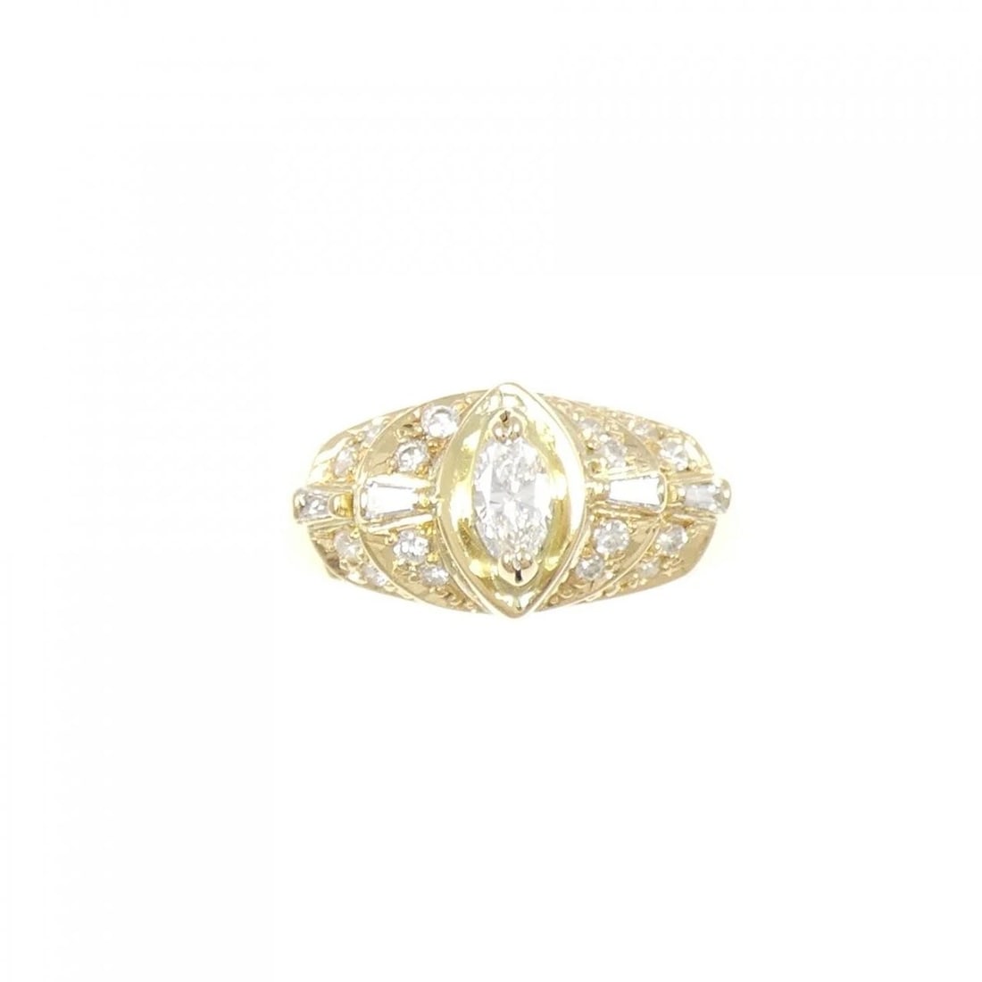 K18YG DIAMOND RING - 2