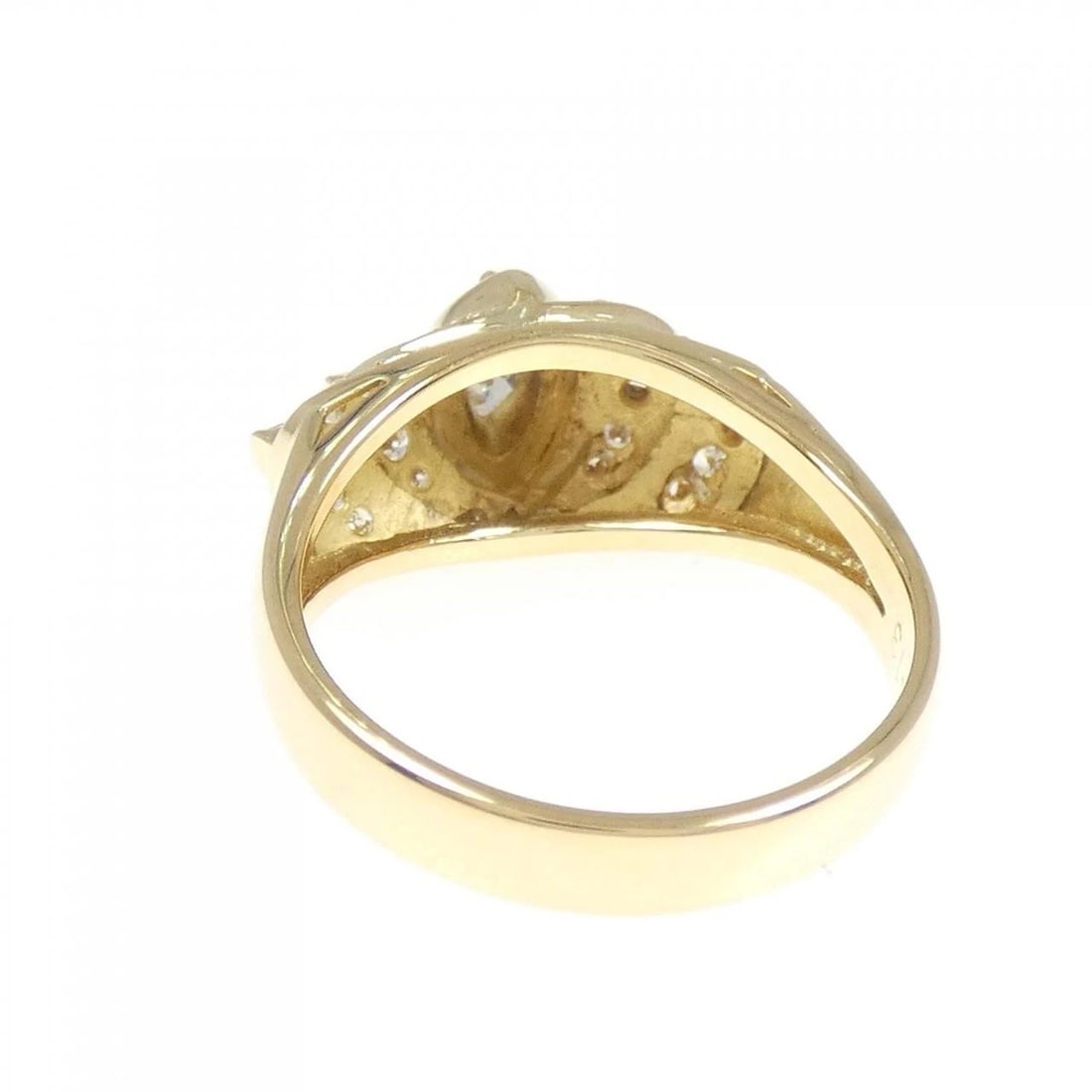 K18YG DIAMOND RING - 3