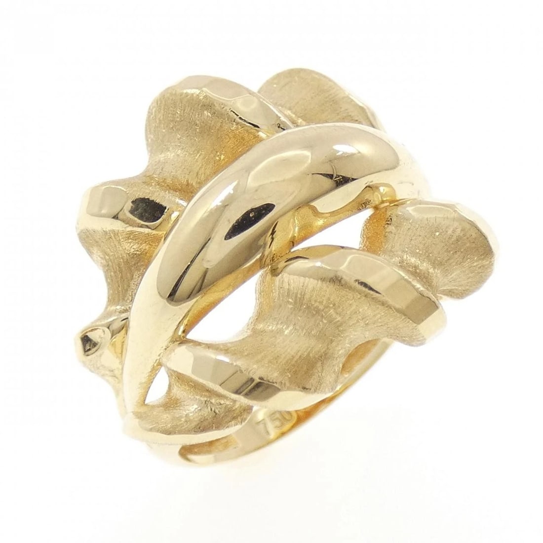 750YG RING: 750YG ring Brand: Unbranded Type/Style: Diamond Ring Material: 750Yellow Gold, Color: Yellow Gold Size: US 7 1/4 Accessories: None Accessories Notice: When purchasing pre-owned goods, please refer to