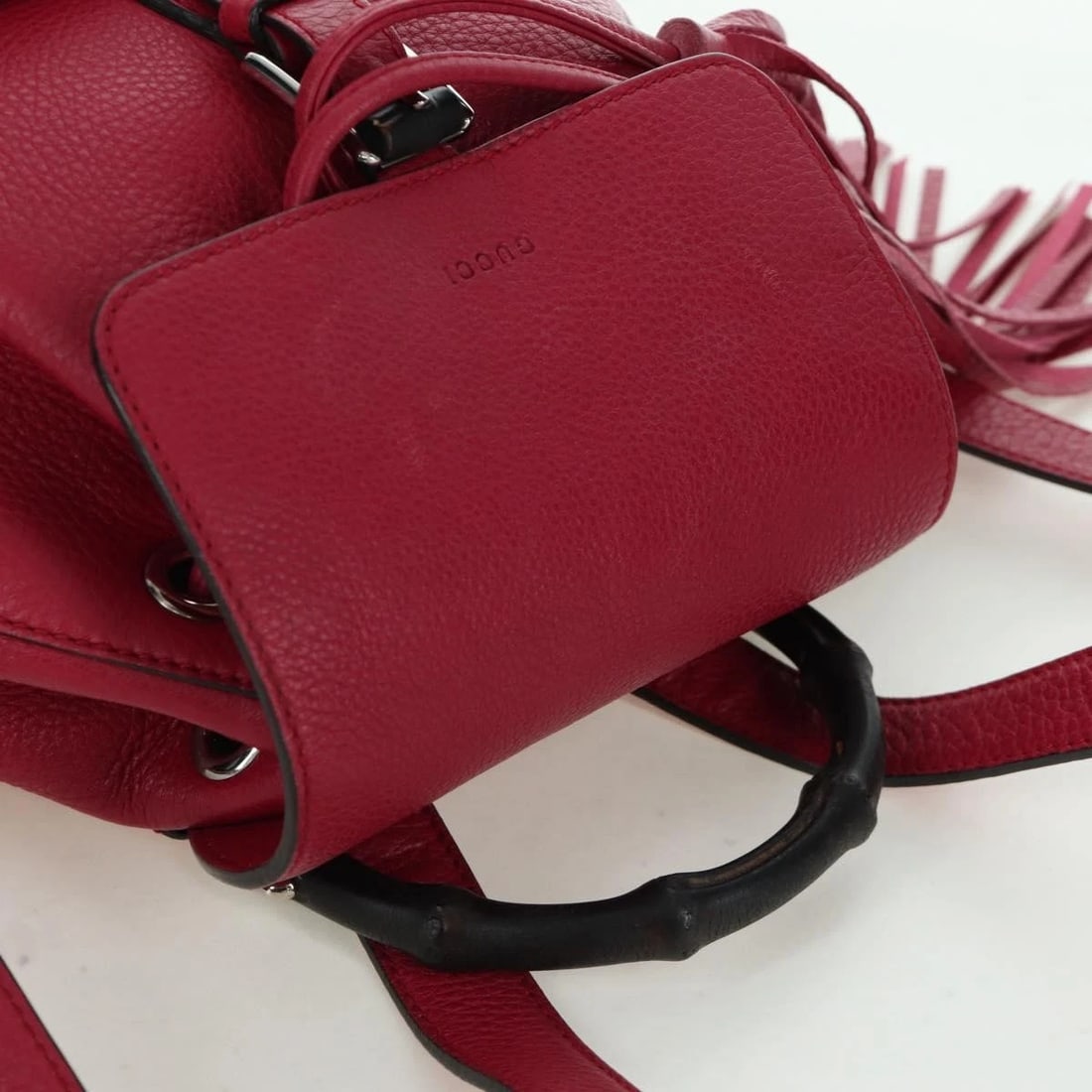 GUCCI BAMBOO BACKPACK LEATHER - 6