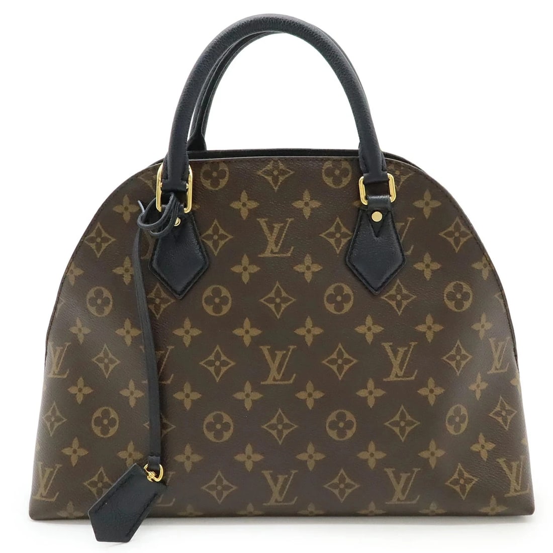 LOUIS VUITTON ALMA BAG MONOGRAM CANVAS LEATHER 2WAY SHOULDER: Louis Vuitton Alma Bag Monogram Canvas Leather 2Way Shoulder Brand: LOUIS VUITTON Type/Style: Handbag, 2-Way Material: Monogram Canvas, Leather Color: Noir Size: W33cm x H24cm x D14cm Accessories: