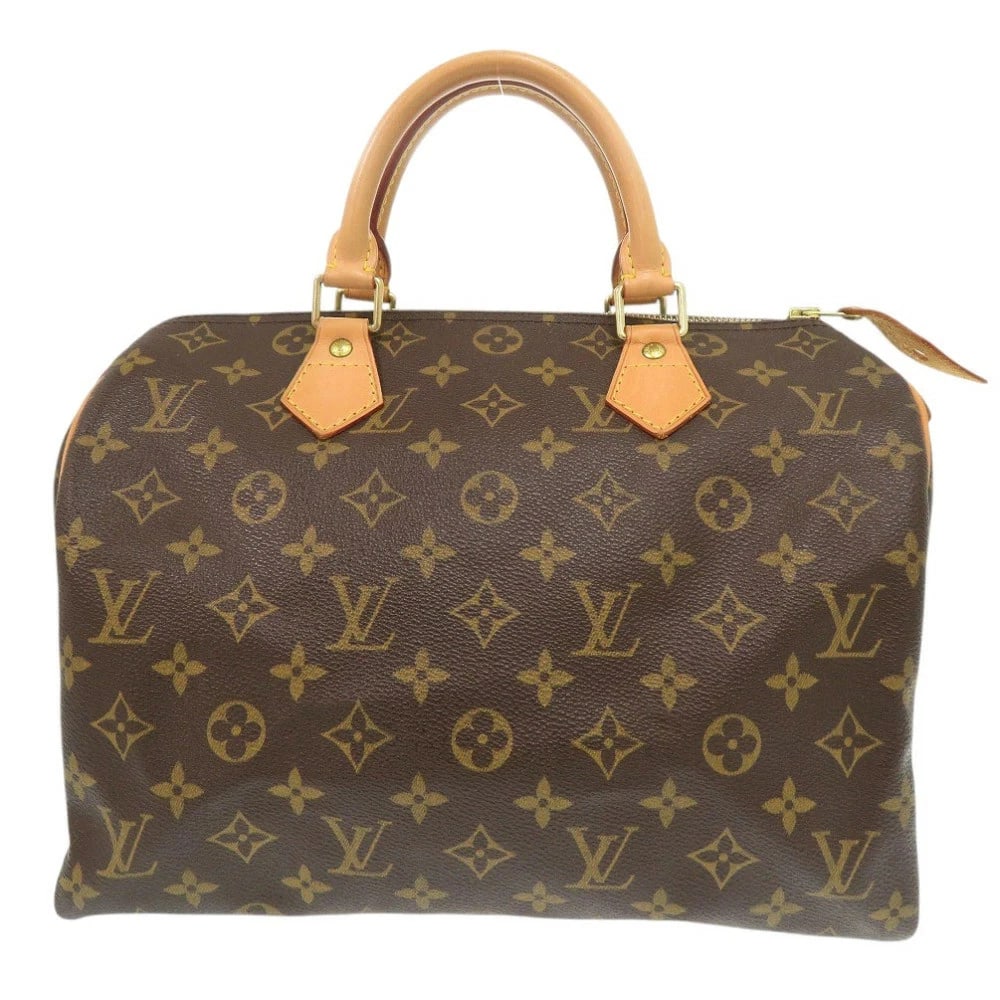 LOUIS VUITTON SPEEDY 30 MONOGRAM BROWN BAG: Louis Vuitton Speedy 30 Monogram Brown Bag Brand: LOUIS VUITTON Type/Style: handbag Material: Monogram Canvas Color: Brown Size: W approx. 30cm x H approx. 21cm x D approx. 17cm Accessories: None