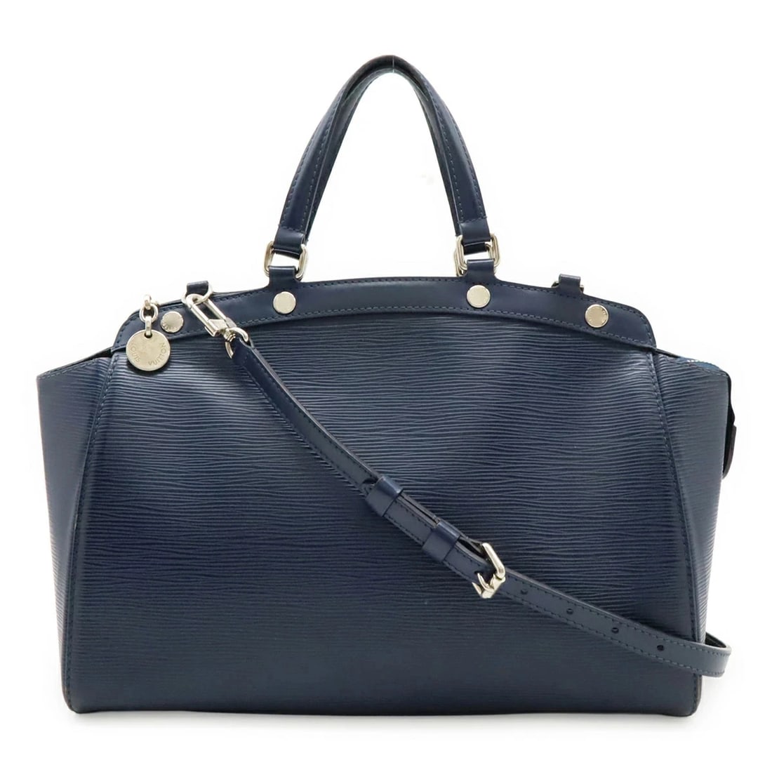 LOUIS VUITTON EPI BLAIR MM TOTE BAG NAVY BLUE 2WAY SHOULDER (1 of 9)