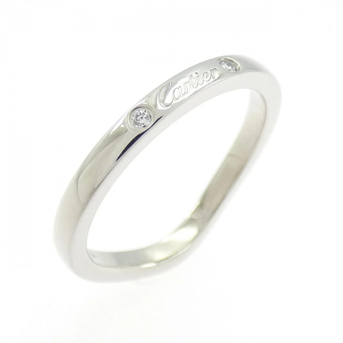 CARTIER BALLERINA 3-PIECE RING: Cartier Ballerina 3-Piece Ring Brand: CARTIER Type/Style: Ring Material: Platinum950, Main Stone/Creation Natural Color: White Size: US 4 Accessories: None Accessories Notice: When purchasing