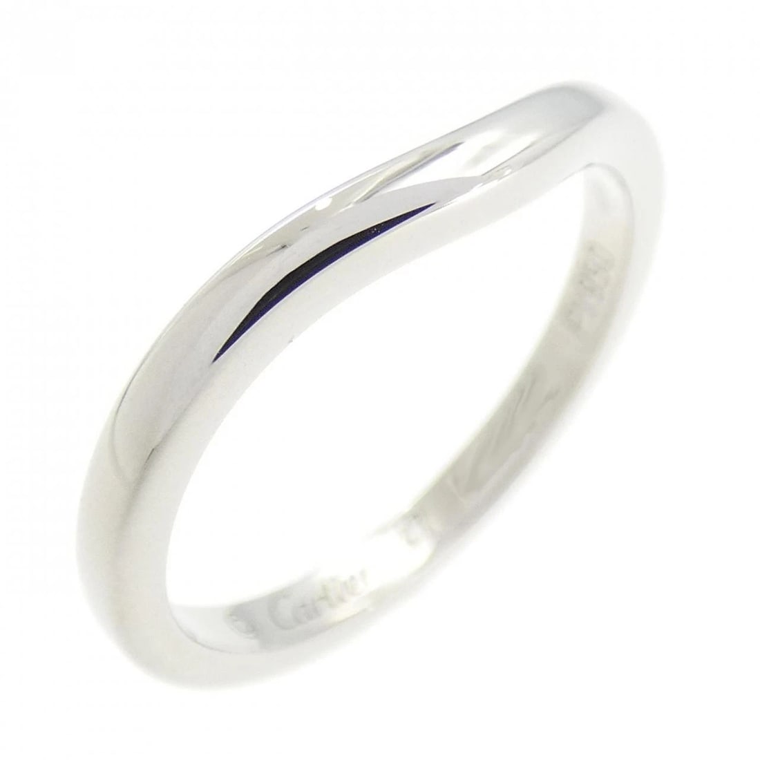 CARTIER BALLERINA RING: Cartier Ballerina Ring Brand: CARTIER Type/Style: Ring Material: Platinum950, Color: White Size: US 4 Accessories: None Accessories Notice: When purchasing pre-owned goods, please refer to the photos
