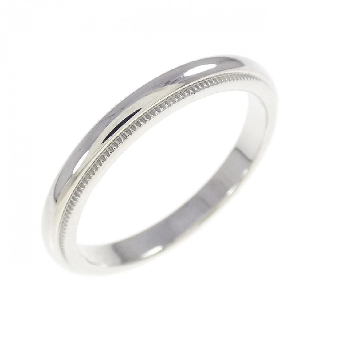TIFFANY & CO. MILGRAIN RING: TIFFANY & Co. Milgrain Ring Brand: TIFFANY&Co. Type/Style: Ring Material: Platinum950, Color: White Size: US 8.5 Accessories: None Accessories Notice: When purchasing pre-owned goods, please refer to