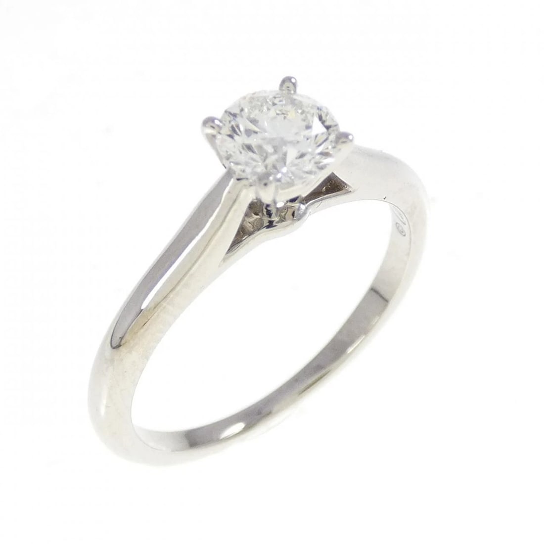 CARTIER SOLITAIRE RING: Cartier Solitaire Ring Brand: CARTIER Type/Style: ring Material: Platinum950, Main Stone/Creation Natural Color: White Size: US 5.5 Accessories: None Accessories Notice: When purchasing pre-owned