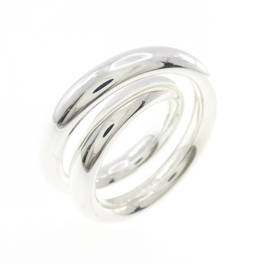 HERMES VERTIGE RING: Hermes Vertige Ring Brand: HERMES Type/Style: Ring Material: 925Silver, Color: Silver Size: US 5 Accessories: None Accessories Notice: When purchasing pre-owned goods, please refer to the photos of