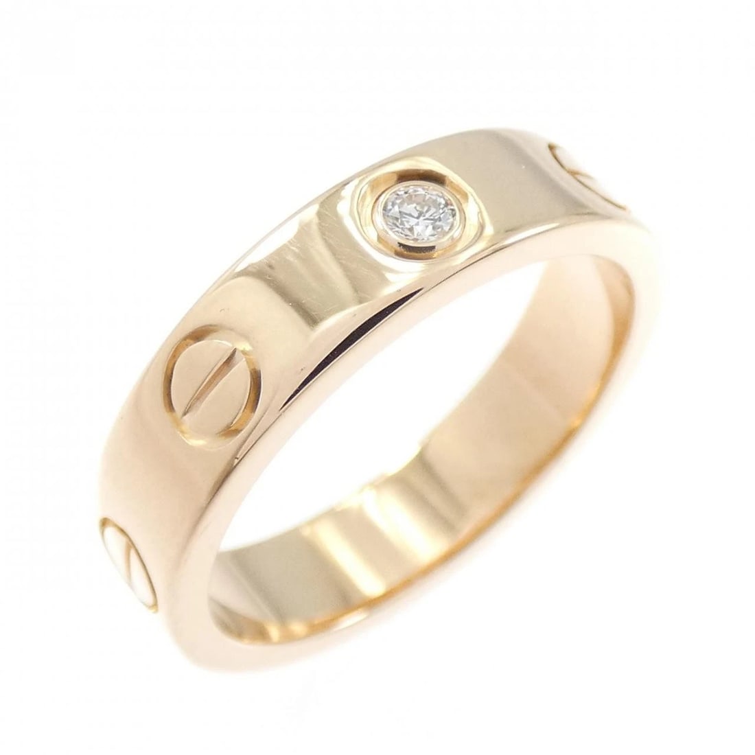 CARTIER MINI LOVE 1P RING: Cartier Mini Love 1P Ring Brand: CARTIER Type/Style: Ring Material: 750 Pink Gold, Main Stone/Creation Natural Color: pink Gold Size: US 3 1/4 Accessories: None Accessories Notice: When purchasing