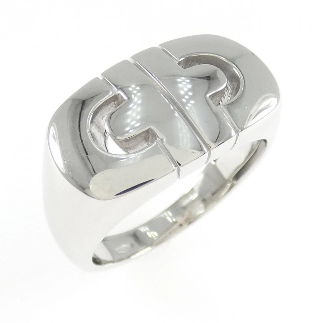 BVLGARI PARENTESI RING: Bvlgari Parentesi Ring Brand: BVLGARI Type/Style: Ring Material: 750 white gold, Color: White Gold Size: US 7 Accessories: None Accessories Notice: When purchasing pre-owned goods, please refer to