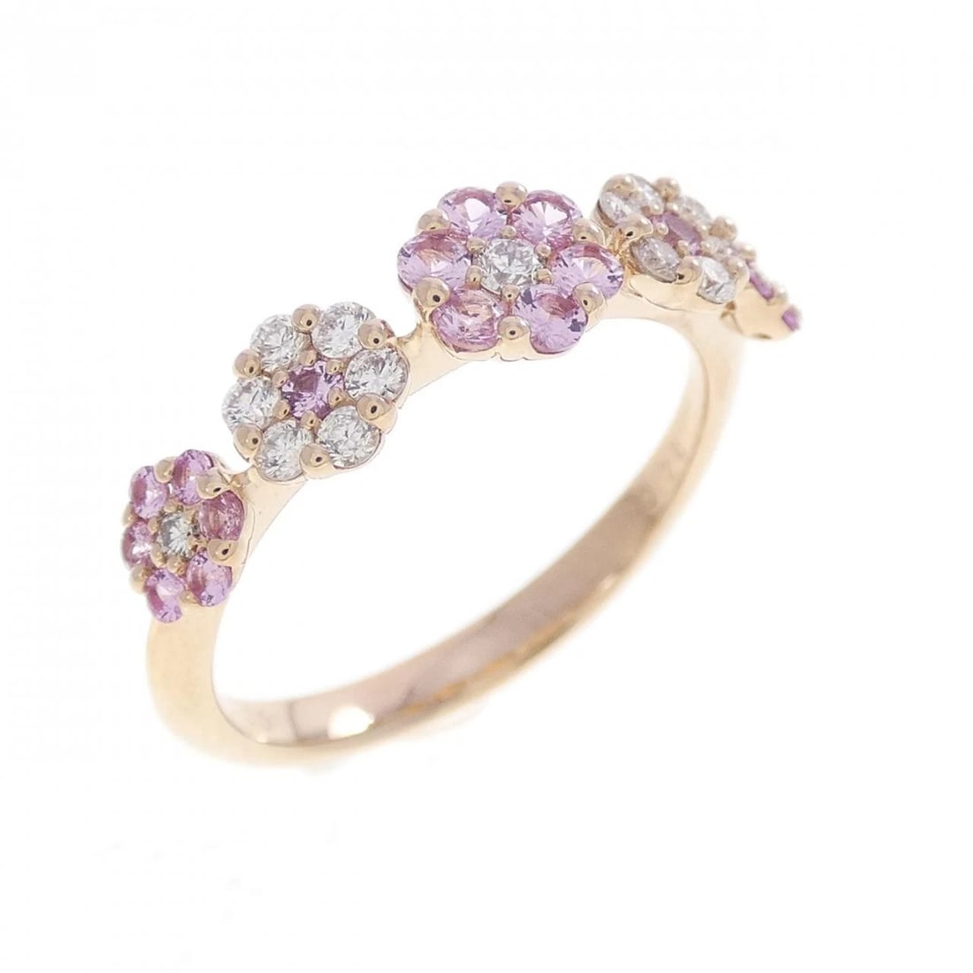 PONTE VECCHIO FLOWER RING: Ponte Vecchio Flower Ring Brand: Ponte Vecchio Type/Style: Ring Material: K18 Pink Gold, Main Stone/Creation SapphireSecondary Stone Natural Color: pink Gold Size: US 5 1/4 Accessories: None
