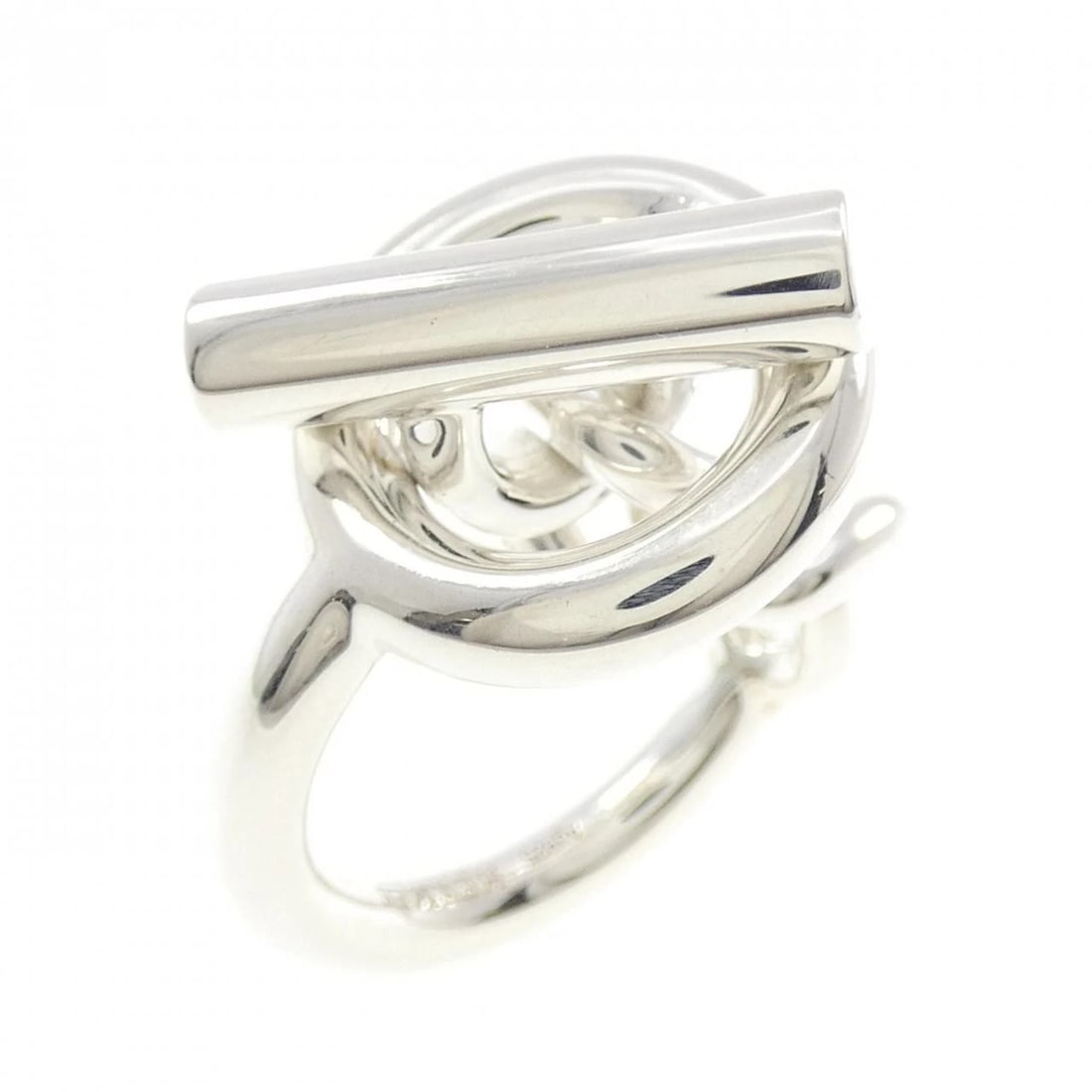 HERMES CROISETTE RING: Hermes Croisette Ring Brand: HERMES Type/Style: Ring Material: 925Silver, Color: Silver Size: US 7 3/4 Accessories: None Accessories Notice: When purchasing pre-owned goods, please refer t