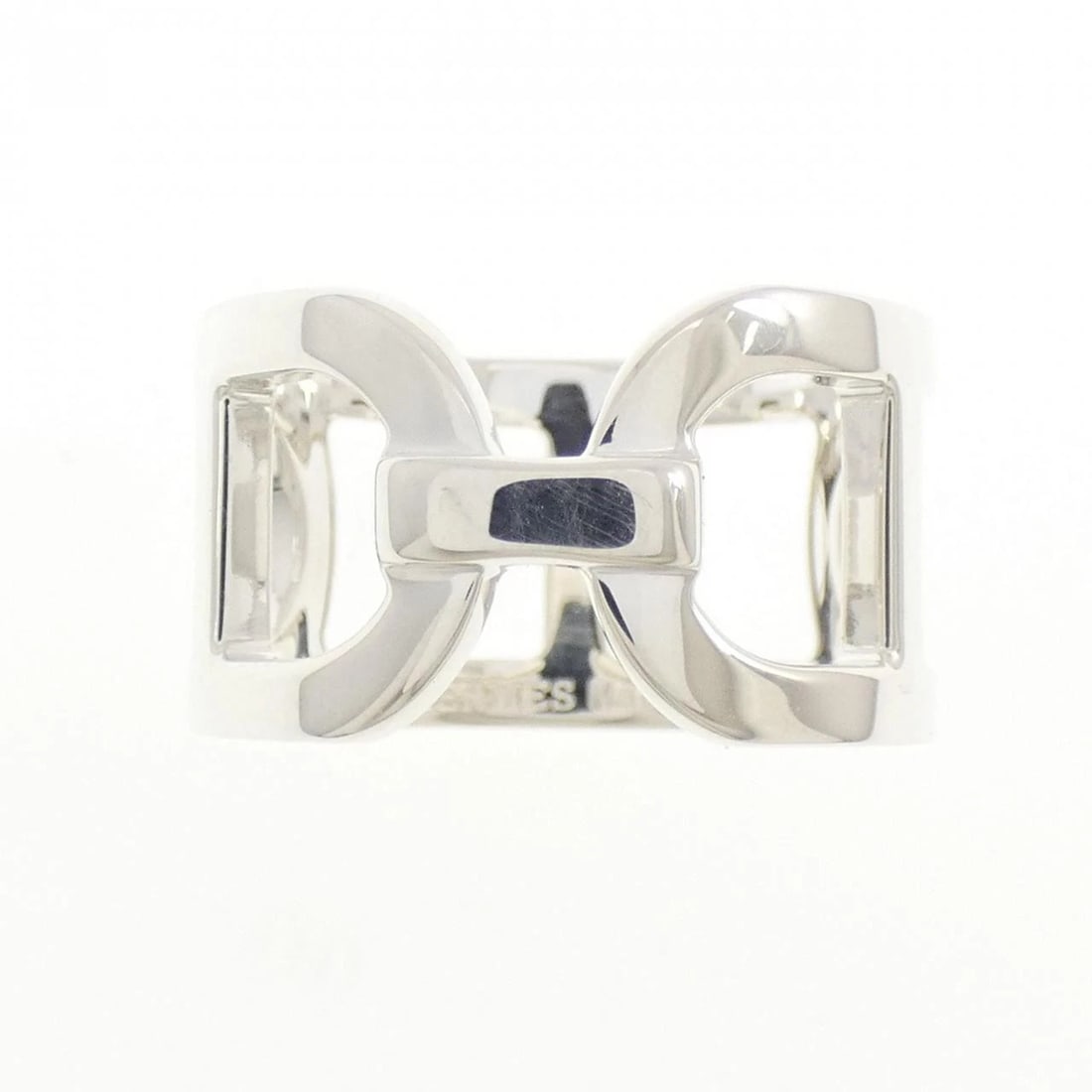 HERMES EVER CHAINE D'ANCRE RING: Hermes Ever Chaine d'Ancre Ring Brand: HERMES Type/Style: Ring Material: 925Silver, Color: Silver Size: US 5 Accessories: None Accessories Notice: When purchasing pre-owned goods, please refer to the