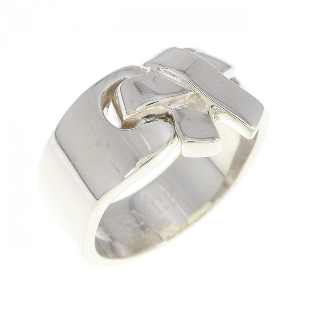 HERMES 925 RING: Hermes 925 Ring Brand: HERMES Type/Style: Ring Material: 925Silver, Color: Silver Size: US 5 3/4 Accessories: None Accessories Notice: When purchasing pre-owned goods, please refer to the photos of