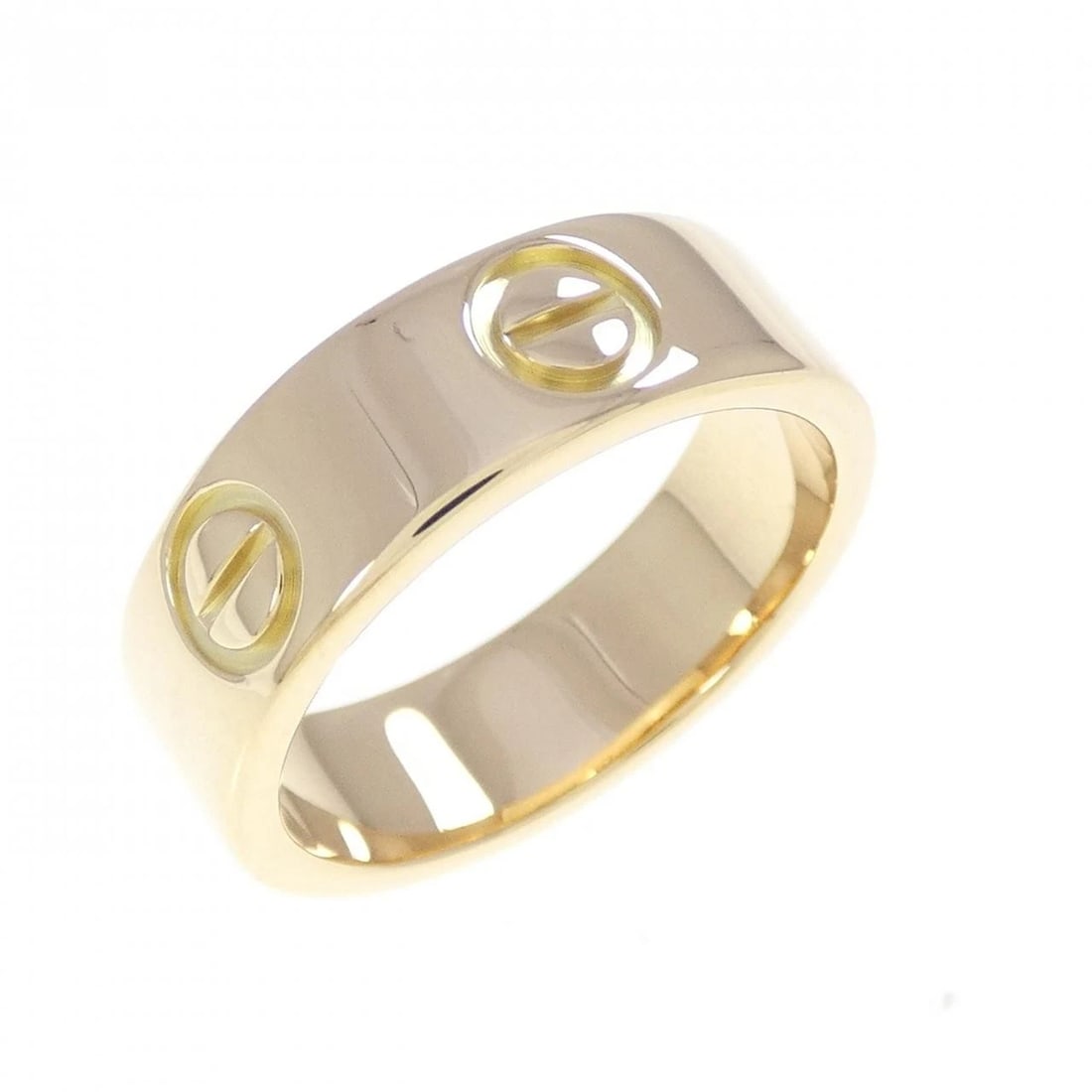 CARTIER LOVE RING: Cartier Love Ring Brand: CARTIER Type/Style: Ring Material: 750 yellow gold, Color: Yellow Gold Size: US 5 1/4 Accessories: None Accessories Notice: When purchasing pre-owned goods, please refer to