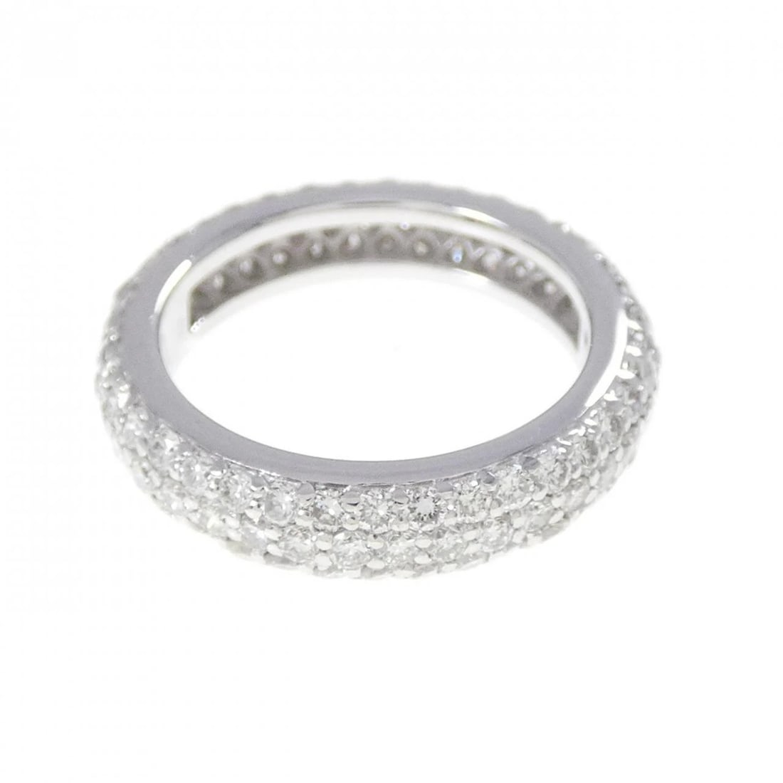 PONTE VECCHIO PAVE RING: Ponte Vecchio Pave Ring Brand: Ponte Vecchio Type/Style: Ring Material: K18 white gold, Main Stone/Creation Natural Color: White Gold Size: US 2.5 Accessories: None Accessories Notice: Whe
