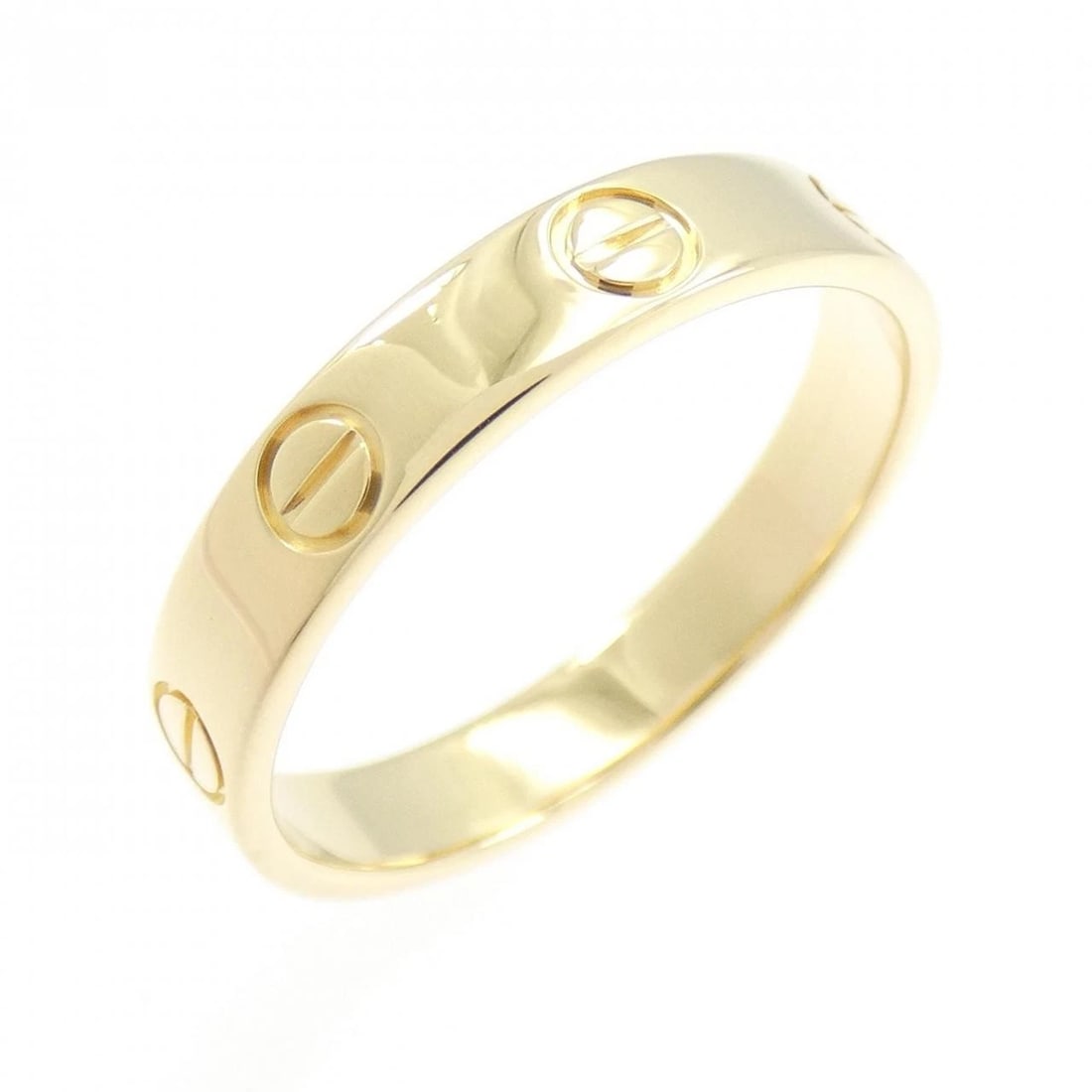 CARTIER MINI LOVE RING: Cartier Mini Love Ring Brand: CARTIER Type/Style: Ring Material: 750 yellow gold, Color: Yellow Gold Size: US 7 Accessories: None Accessories Notice: When purchasing pre-owned goods, please refer to