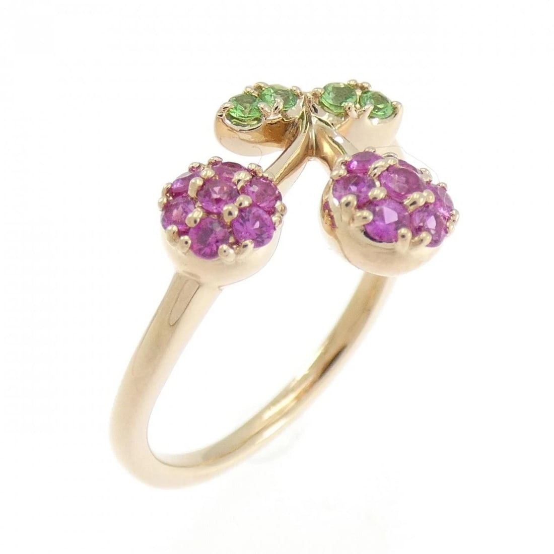 PONTE VECCHIO SAPPHIRE RING: Ponte Vecchio Sapphire Ring Brand: Ponte Vecchio Type/Style: Ring Material: K18 Pink Gold, Main Stone/Creation SapphireSecondary Stone Natural Color: pink Gold Size: US 5 1/4 Accessories: None