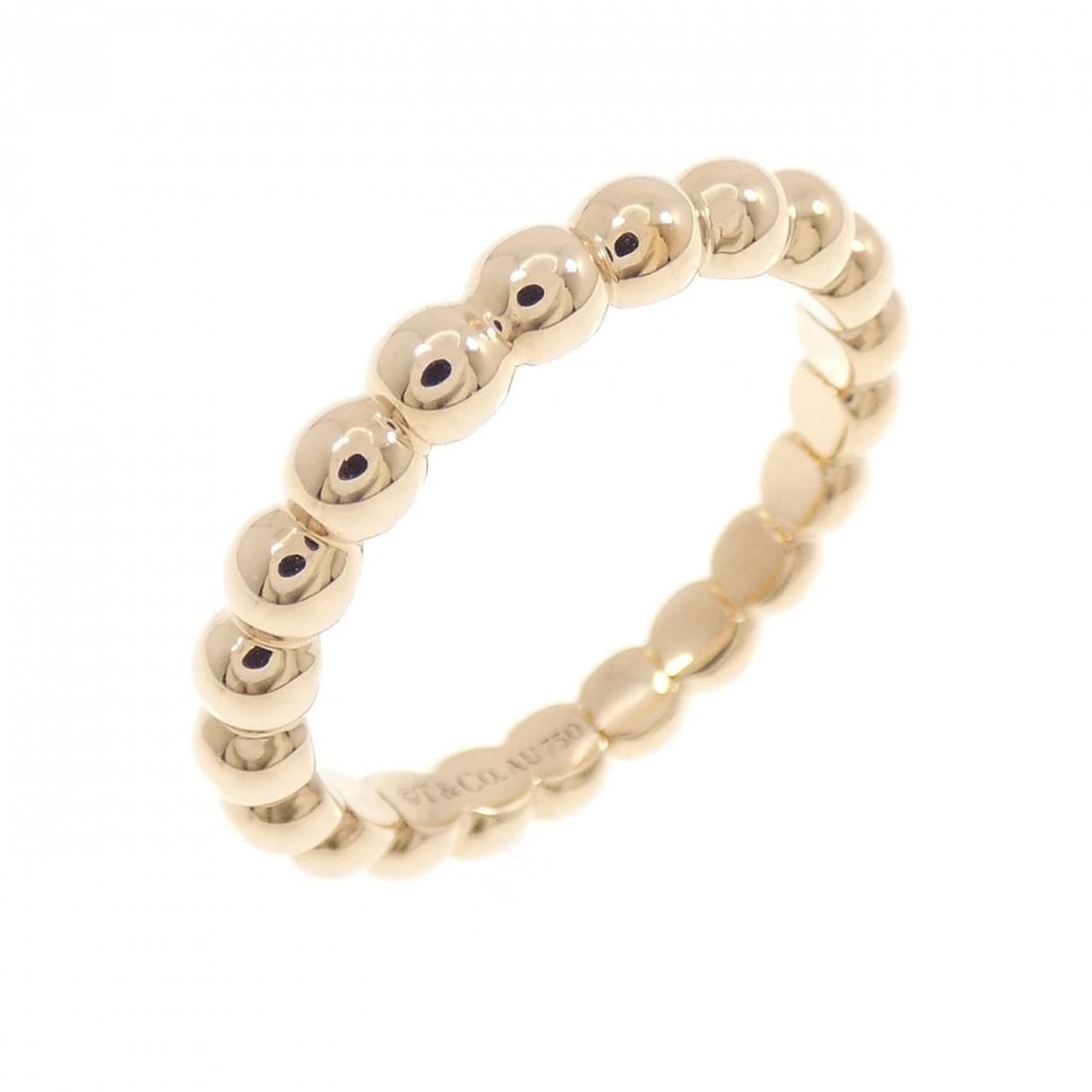 TIFFANY&CO. BALL RING: TIFFANY&Co. Ball Ring Brand: TIFFANY&Co. Type/Style: Ring Material: 750 Pink Gold, Color: pink Gold Size: US 5 Accessories: None Accessories Notice: When purchasing pre-owned goods, please
