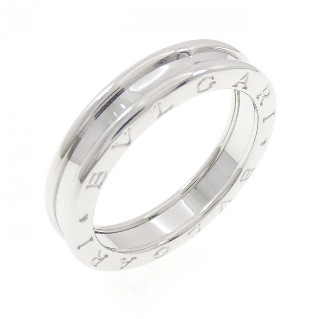 BVLGARI B.ZERO1 1-BAND RING: Bvlgari B.zero1 1-band ring Brand: BVLGARI Type/Style: Ring Material: 750 white gold, Color: White Gold Size: US 9 3/4(61) Accessories: None Accessories Notice: When purchasing pre-owned goods,