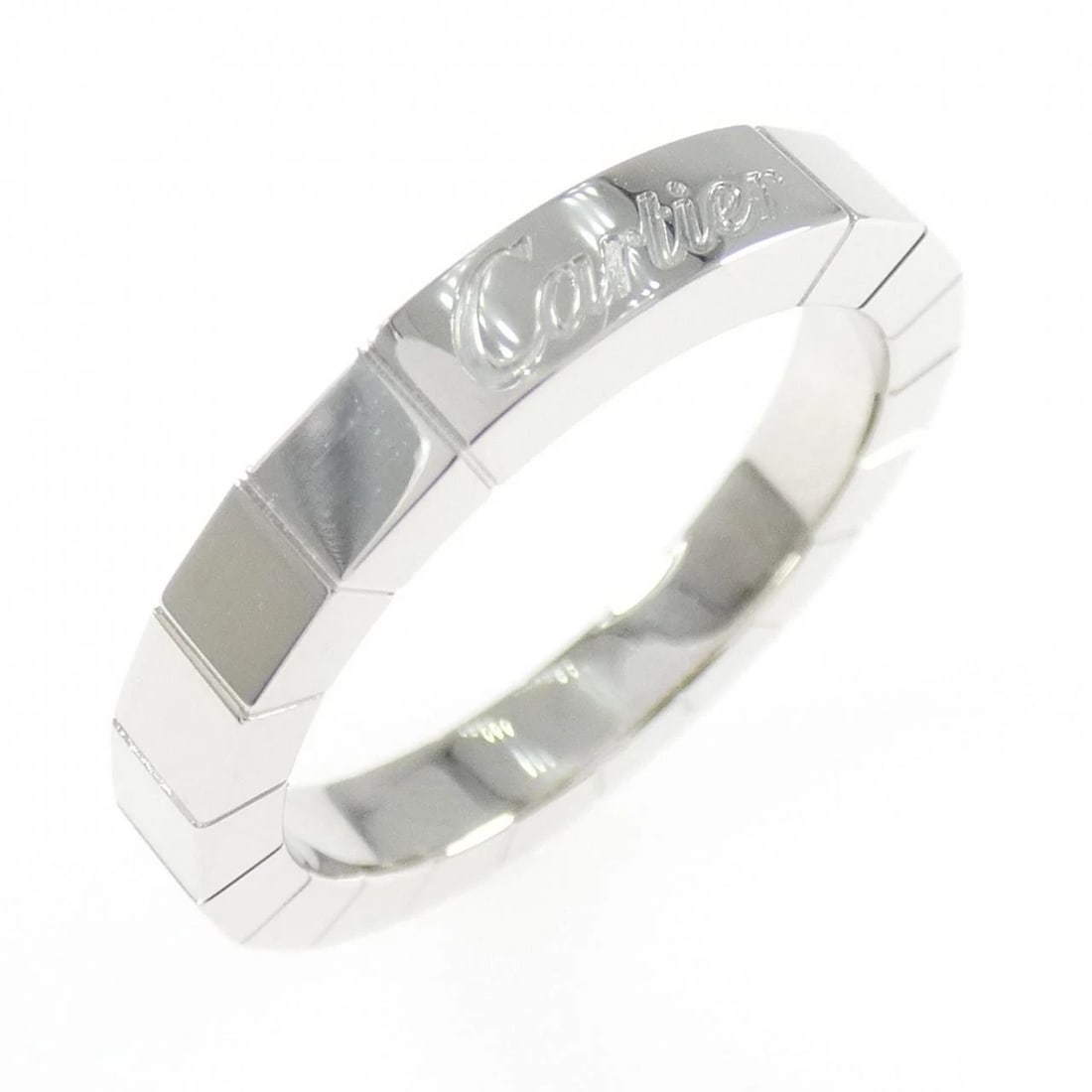 CARTIER LANIER RING: Cartier Lanier Ring Brand: CARTIER Type/Style: ring Material: 750 white gold, Color: White Gold Size: US 5.5 Accessories: None Accessories Notice: When purchasing pre-owned goods, please refer to the