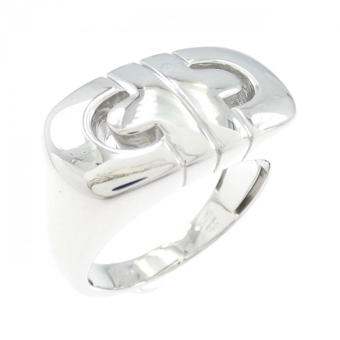 BVLGARI PARENTESI RING: Bvlgari Parentesi Ring Brand: BVLGARI Type/Style: Ring Material: 750 white gold, Color: White Gold Size: US 5 Accessories: None Accessories Notice: When purchasing pre-owned goods, please refer to