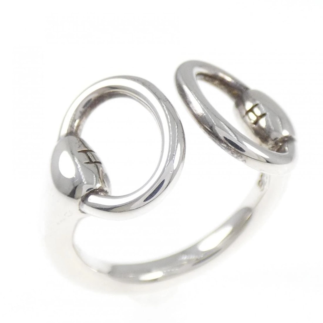 HERMES NAUSICA? RING: Hermes Nausica? Ring Brand: HERMES Type/Style: Ring Material: 925Silver, Color: Silver Size: US 5 1/2 Accessories: None Accessories Notice: When purchasing pre-owned goods, please refer to