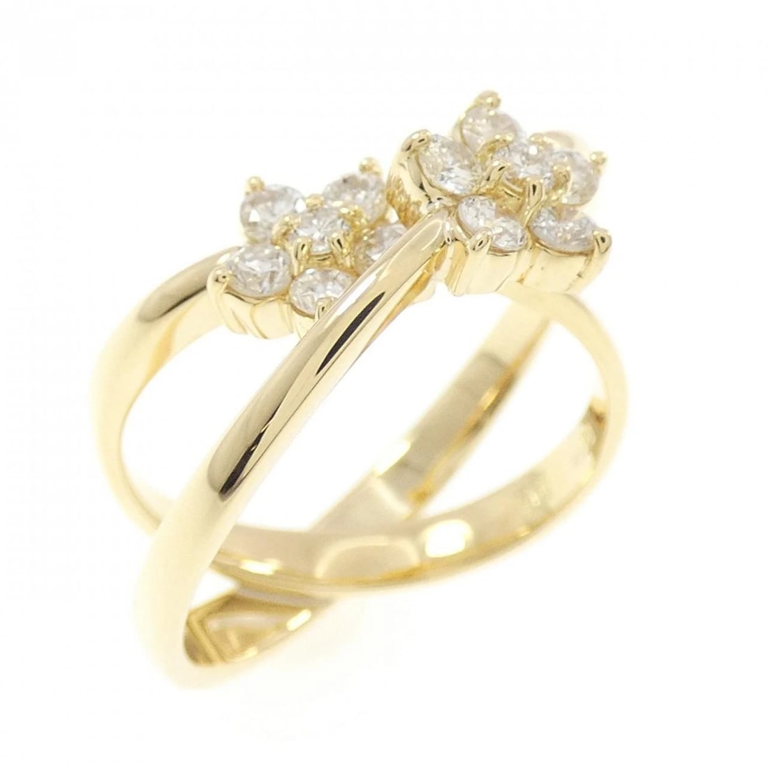 PONTE VECCHIO DIAMOND RING: Ponte Vecchio Diamond Ring Brand: Ponte Vecchio Type/Style: Ring Material: K18 yellow gold, Main Stone/Creation Natural Color: Yellow Gold Size: US 4 Accessories: None Accessories Notice: