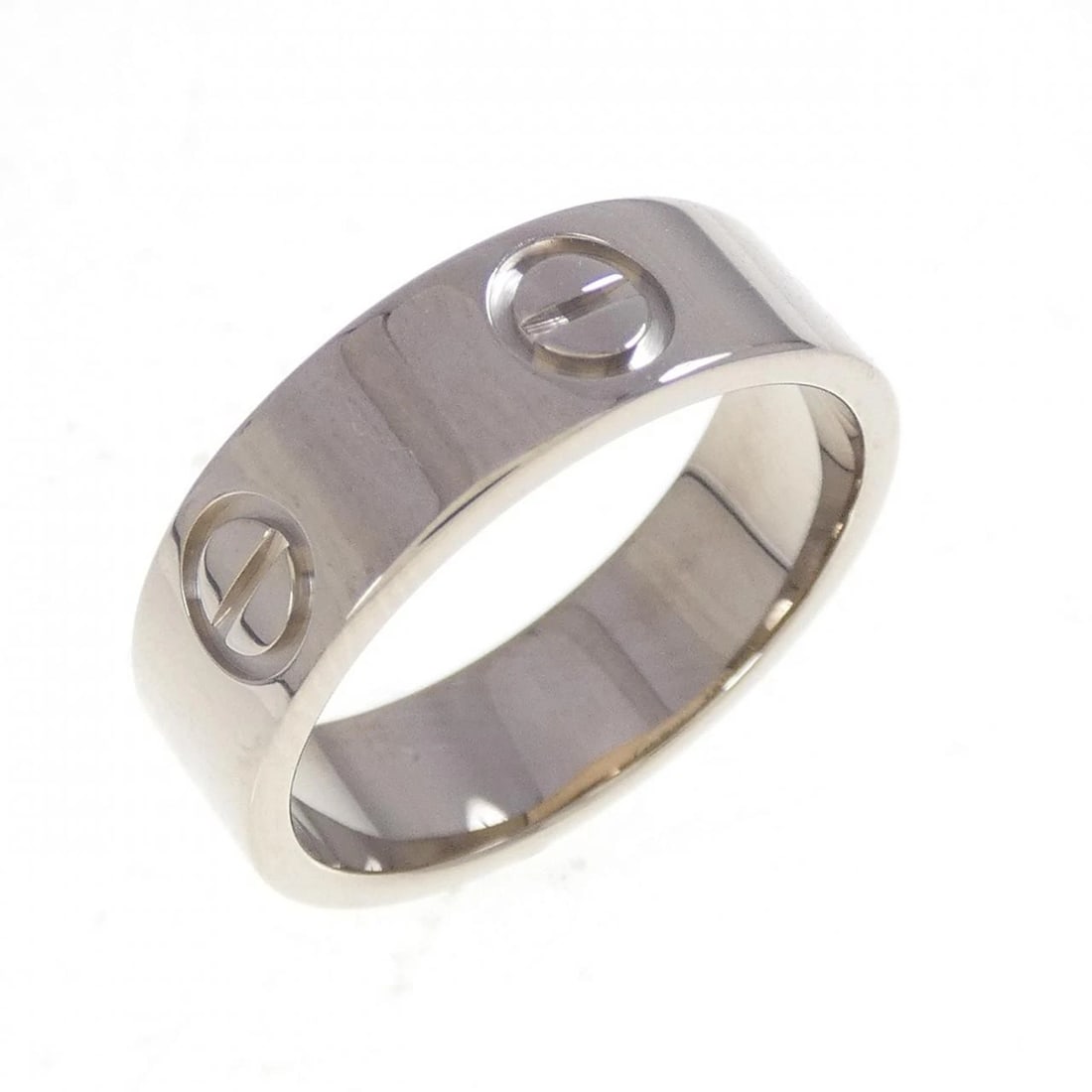 CARTIER LOVE RING: Cartier Love Ring Brand: CARTIER Type/Style: ring Material: 750 white gold, Color: white gold Size: US 5 3/4 Accessories: None Accessories Notice: When purchasing pre-owned goods, please refer to the