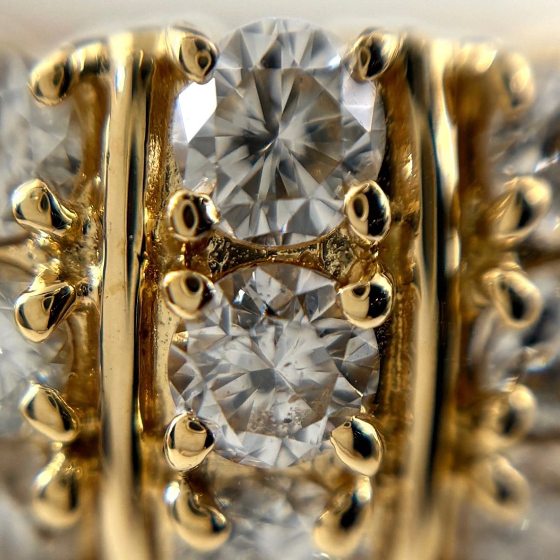 MELEE DIAMOND DESIGN YG RING - 2