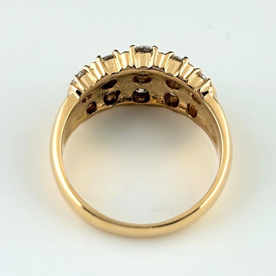 MELEE DIAMOND DESIGN YG RING - 4
