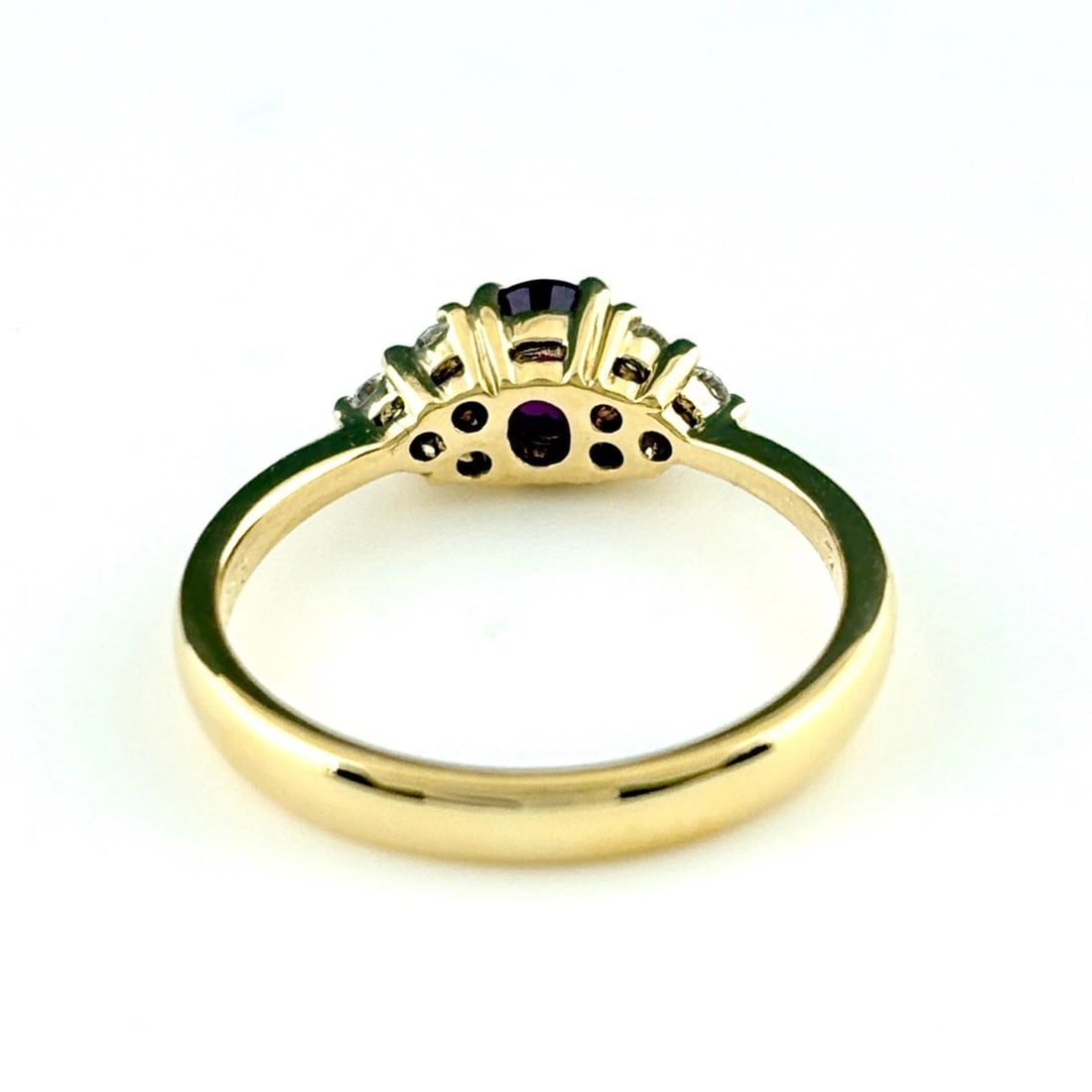 POLA RUBY DESIGN YG MELEE DIAMOND RING - 3