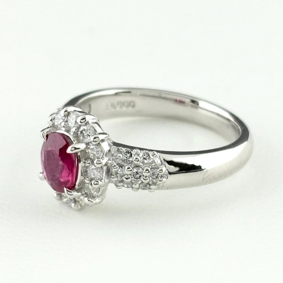 RUBY DESIGN PLATINUM MELEE DIAMOND RING - 3